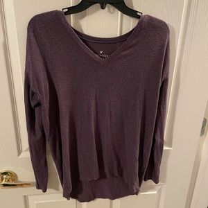 Purple long sleeve tee